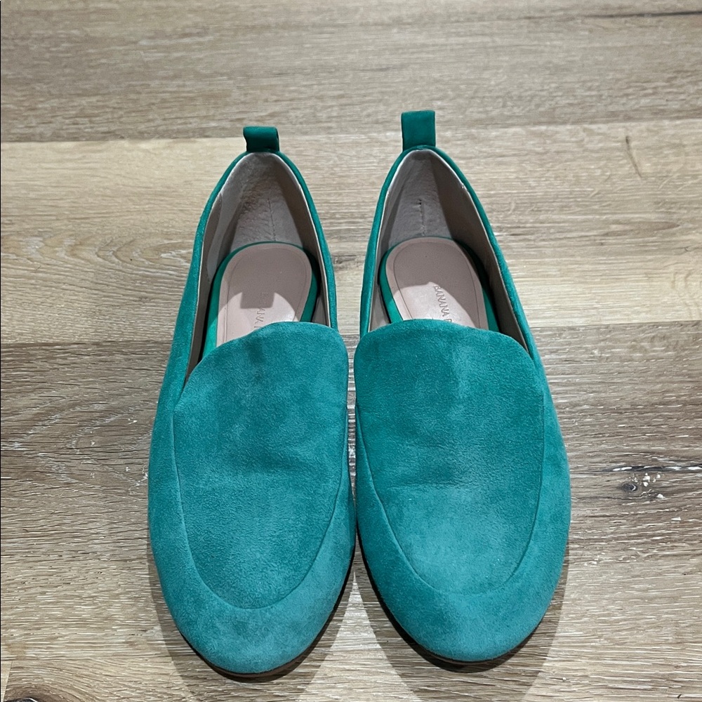 Banana Republic Teal Suede Women's Loafers
